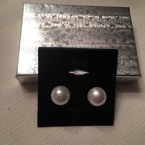 10mm Faux Pearl Stud Earrings